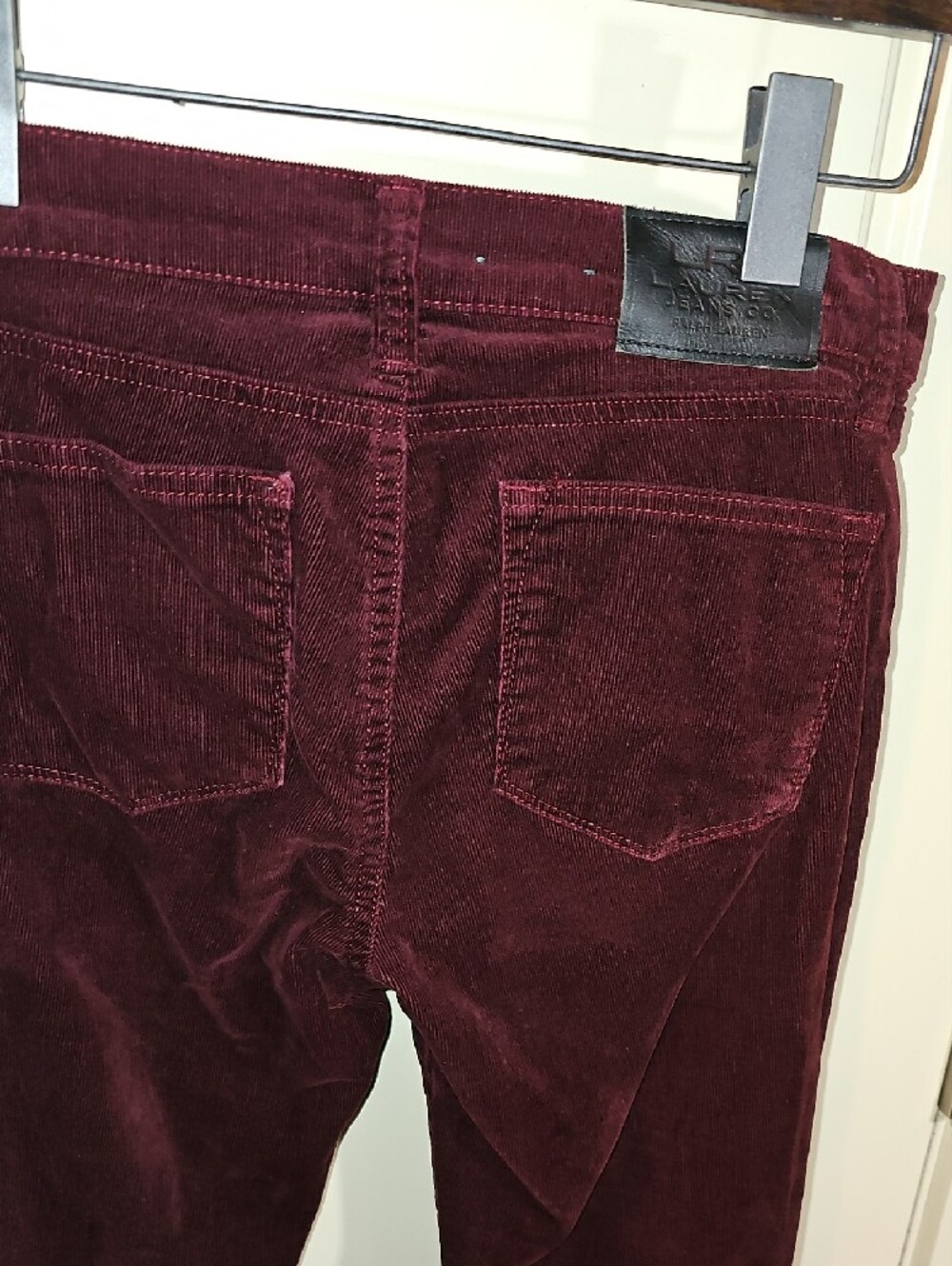 Lauren Jeans Co. Corduroy Pants in Wine Size 2P - Picture 5 of 6